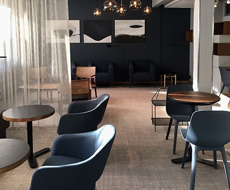 Lobbyn på Park Alandia Hotell på Åland